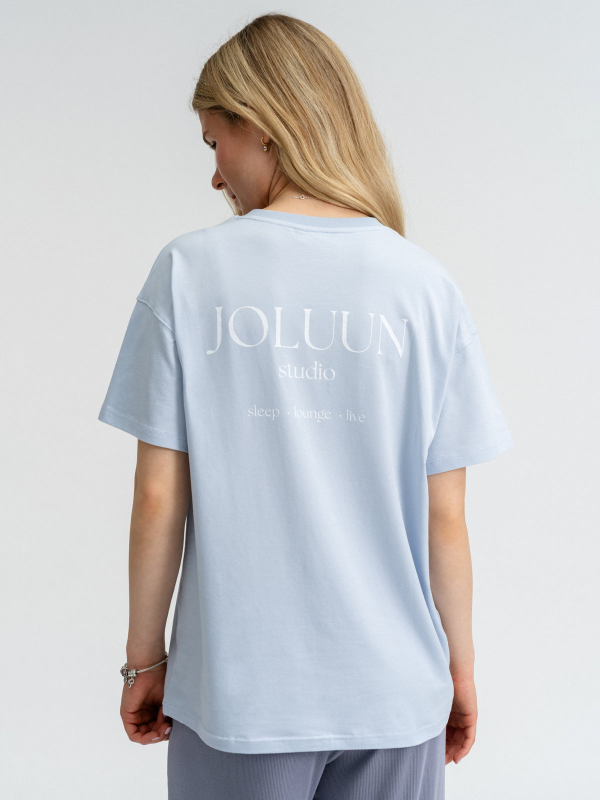 Joluun Jolina Oversized Shirt mit Backprint - zum kombinieren für Tag und Nacht