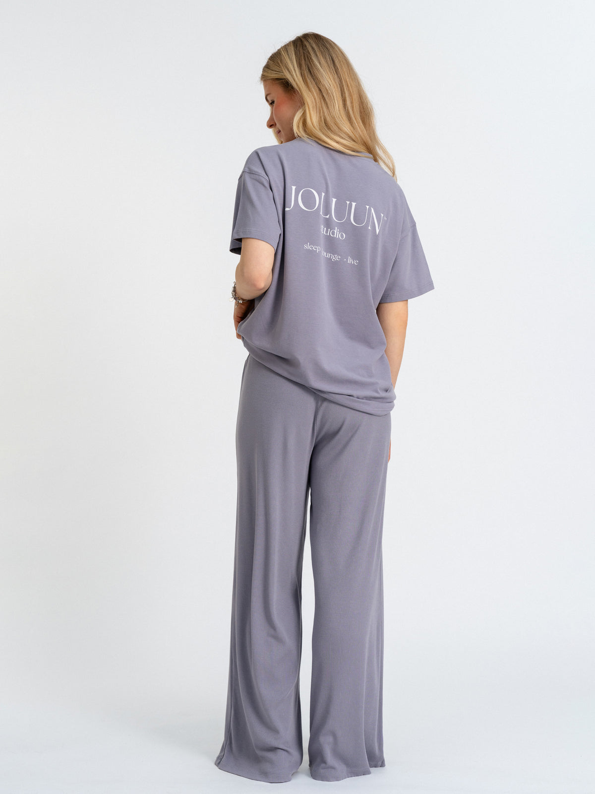 Joluun weites T-Shirt Jolina Baumwollstretch - super weiches Sleepshirtin grau